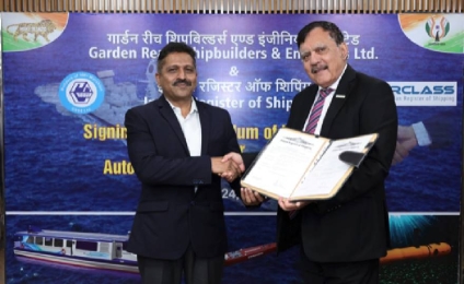 Indian Register of Shipping Partners GRSE for Development of Autonomous and Green Energy Vessels